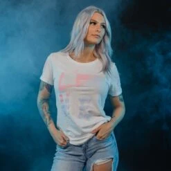 Women's Love Of Country Ombre T-Shirt - White -Daily Clothing Store BlankPoster 2000x2000 copy GS5426LoveofCountryOmbre White