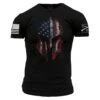 American Spartan 2.0 T-Shirt - Black -Daily Clothing Store GS1684 STANDARD WEB READY front