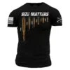 Size Matters T-Shirt - Black -Daily Clothing Store GS2563 STANDARD WEB READY front