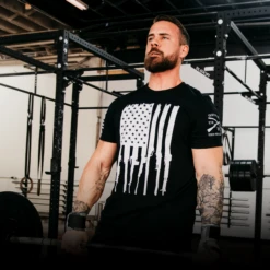 Rifle Flag T-Shirt - Black -Daily Clothing Store GS2764 Rifle Flag Black FitnessBlank Poster 2000X2000 f978bf9e 4995 4ed1 a6db 745014caf559