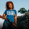 Women's Messy Buns And Guns T-Shirt - Royal -Daily Clothing Store GS2855 Messy Buns and GunsBlank Poster 2000X2000 4159cce9 a406 4f56 970e 354fe85084dc
