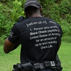 Blank Check Veteran T-Shirt - Black 11 Blank Check Veteran T-Shirt - Black -Daily Clothing Store GS345 BlankCheck 01