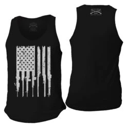 Men's Rifle Flag Tank - Black -Daily Clothing Store GS3502 STANDARD WEB READY
