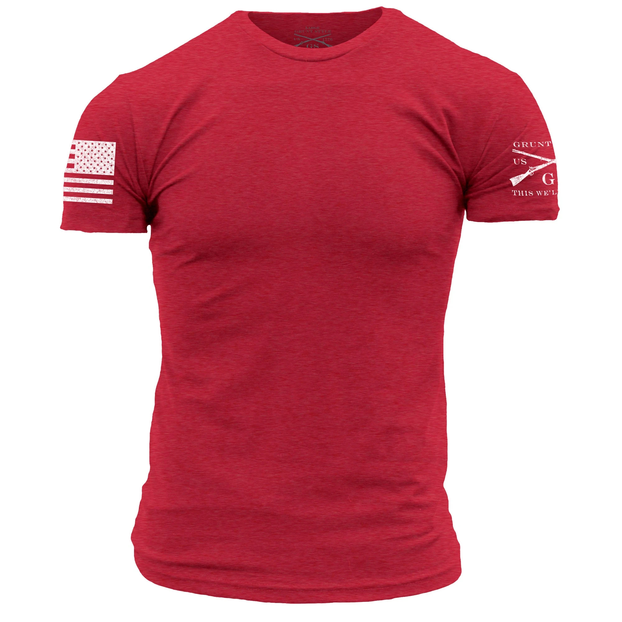 Basic Crew T-Shirt - Red 3 Basic Crew T-Shirt - Red