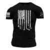 Dad Flag T-Shirt - Black -Daily Clothing Store GS4142 Dad Flag WEB READY 2 min