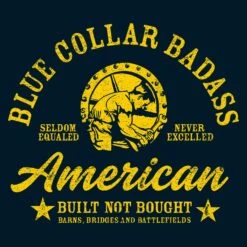 Blue Collar Badass T-Shirt - Midnight Navy 11 Blue Collar Badass T-Shirt - Midnight Navy -Daily Clothing Store GS4322 STANDARD WEB READY FRONTART