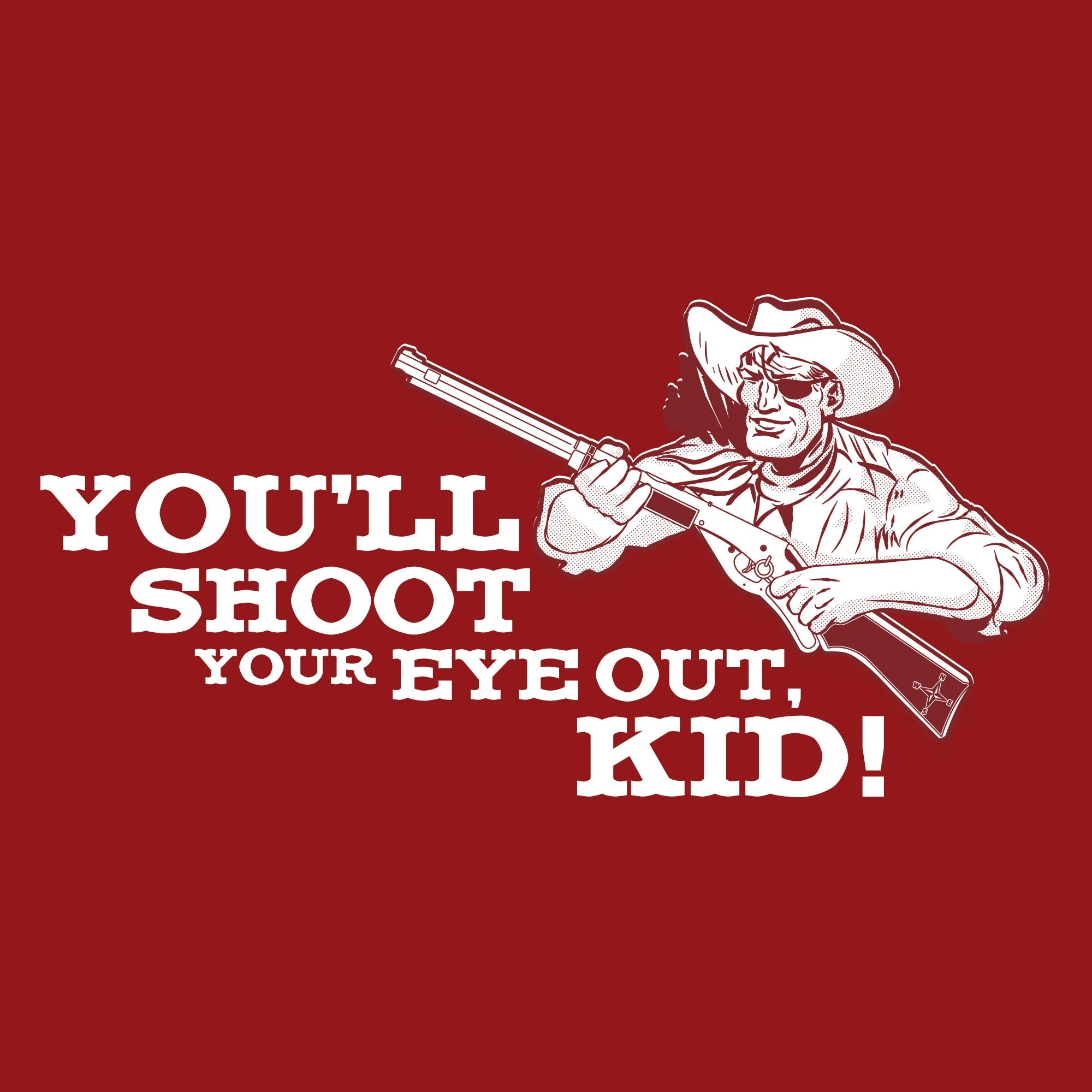 You'll Shoot Your Eye Out Kid T-Shirt - Red 6 You'll Shoot Your Eye Out Kid T-Shirt - Red - Image 4