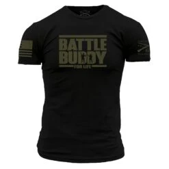 Battle Buddy For Life T-Shirt- Black