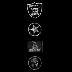 Grunt Style Patch Pullover Hoodie - Black -Daily Clothing Store GS4542 GruntStylePatchHoodie Black WEB READYLSLEEVEART