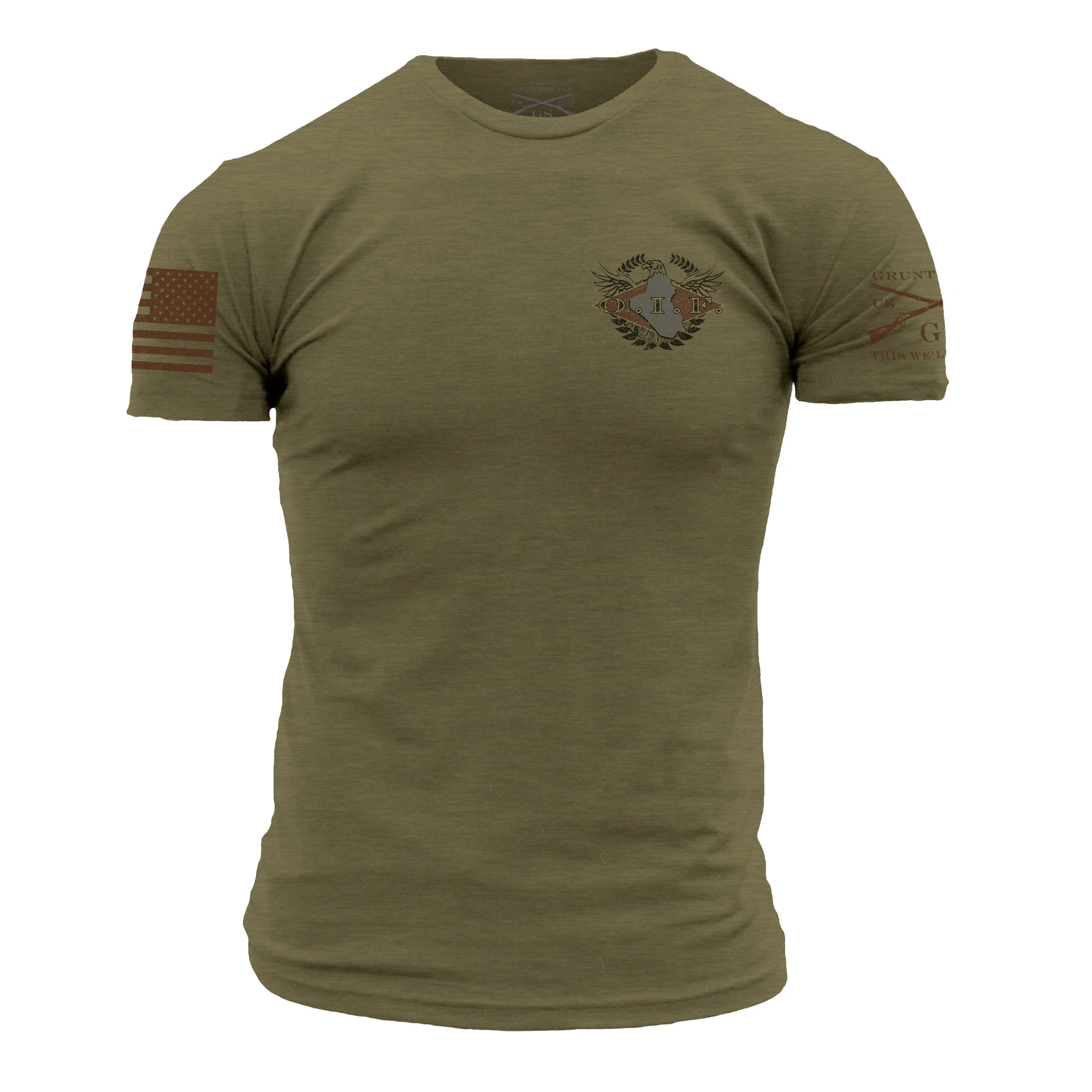 O.I.F. Veteran T-Shirt - Military Green 5 O.I.F. Veteran T-Shirt - Military Green - Image 3