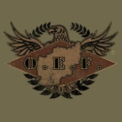 O.E.F. Veteran T-Shirt - Military Green -Daily Clothing Store GS4596 O.E.F.Veteran STANDARD WEB READYARTFLB