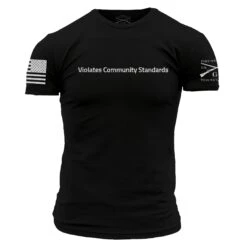 Violates Community Standards T-Shirt - Black