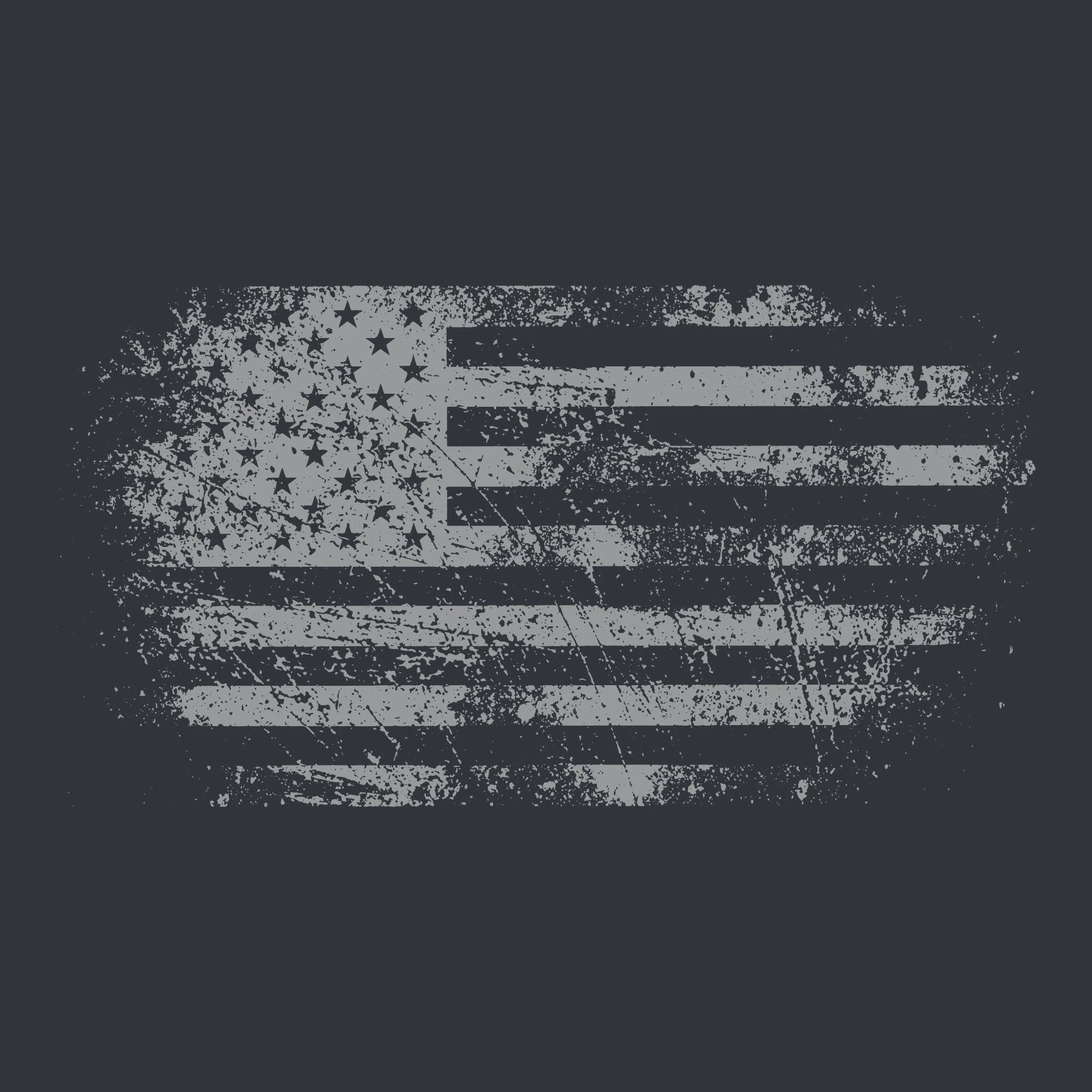 Women's Vintage American Flag Cropped T-Shirt - Heavy Metal - Image 3