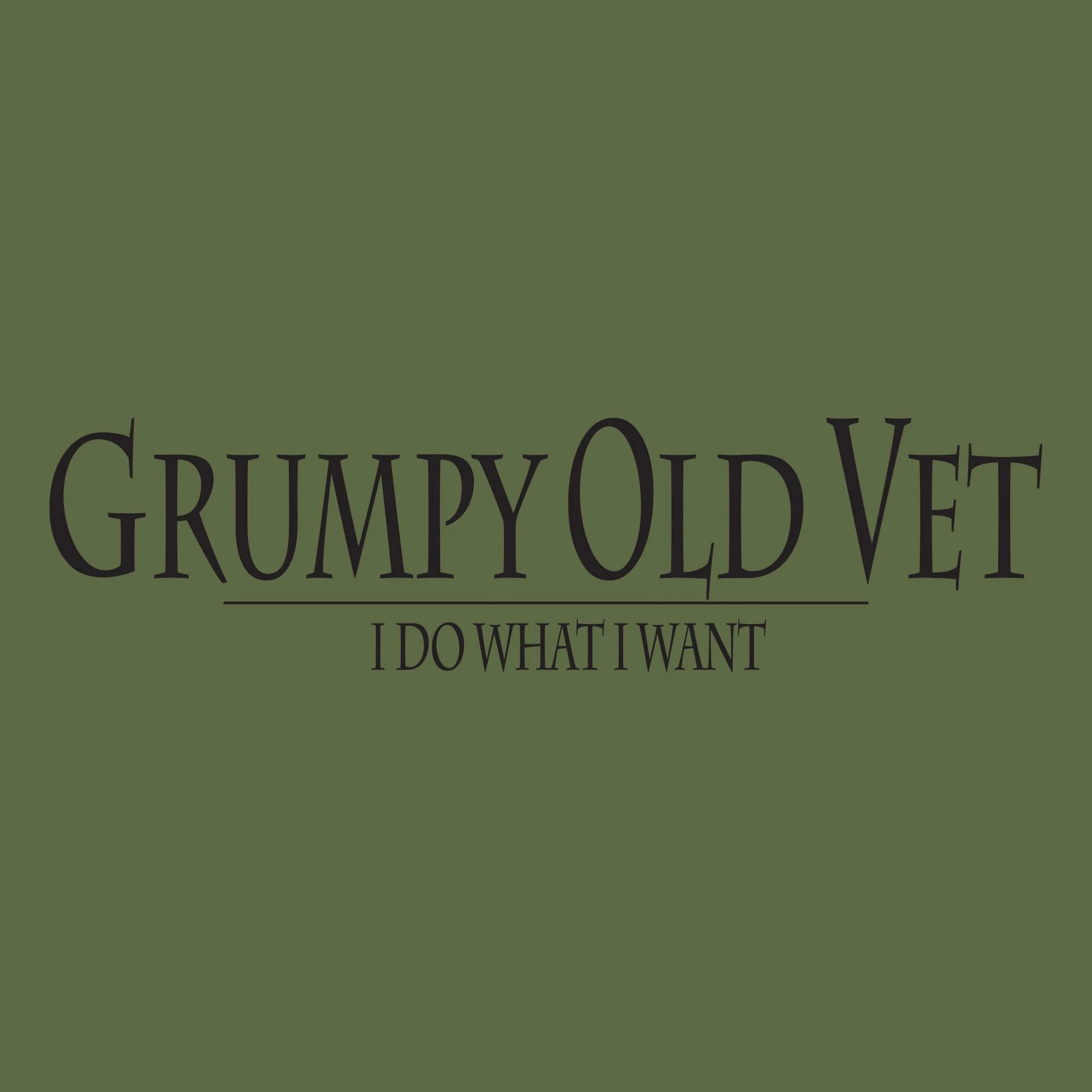 Grumpy Old Vet Hoodie - Military Green 6 Grumpy Old Vet Hoodie - Military Green - Image 5