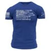 By Air Flag T-Shirt - Blue