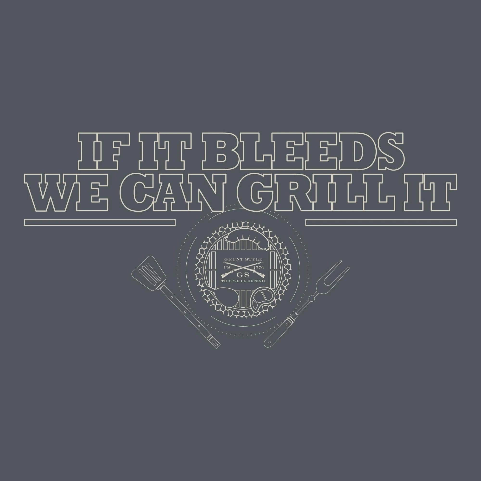 We Can Grill It T-Shirt - Grey 5 We Can Grill It T-Shirt - Grey - Image 3