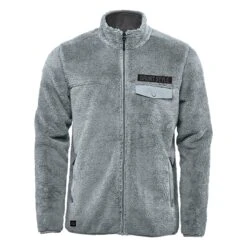 Men's Sherpa Full-Zip - Gray -Daily Clothing Store GS4945 GruntStyleSherpaFull Zip Gray