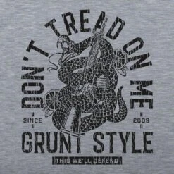 Don't Tread On Me 2A T-Shirt - Dark Heather Gray -Daily Clothing Store GS4996 Don tTreadOn STANDARD WEB READY 2021bkartonly min