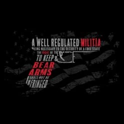Women's Second Amendment Pistol V-Neck - Black -Daily Clothing Store GS5014 Women sSecondAmendmentPistol artwork WEB READY min