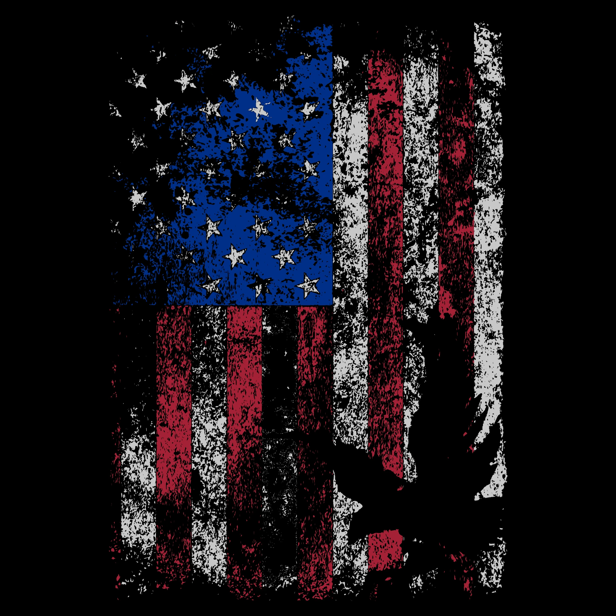 Freedom Flag Full-Zip Hoodie - Black 10 Freedom Flag Full-Zip Hoodie - Black - Image 8