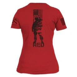 Women's R.E.D. All Forces T-Shirt - Red 16 Women's R.E.D. All Forces T-Shirt - Red -Daily Clothing Store GS5111 Women sR.E.D.AllForces Red STANDARD WEB READY 2021back min