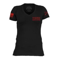 Women's R.E.D. All Forces V-Neck - Black -Daily Clothing Store GS5112 Women sR.E.D.AllForces STANDARD WEB READY 2021ft min