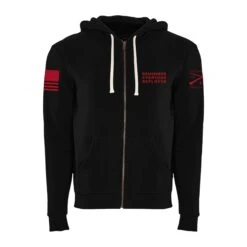 R.E.D. All Forces Premium Full Zip Hoodie - Black 14 R.E.D. All Forces Premium Full Zip Hoodie - Black -Daily Clothing Store GS5113 back STANDARD WEB READY 2021frt min