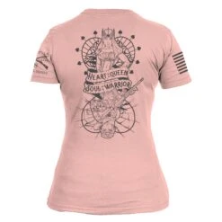 Women's Heart And Soul Of A Warrior T-Shirt - Desert Pink -Daily Clothing Store GS5172 HeartandSoulofaWarrior DesertPink STANDARD WEB READY back min