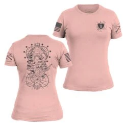 Women's Heart And Soul Of A Warrior T-Shirt - Desert Pink -Daily Clothing Store GS5172 HeartandSoulofaWarrior DesertPink STANDARD WEB READY both min