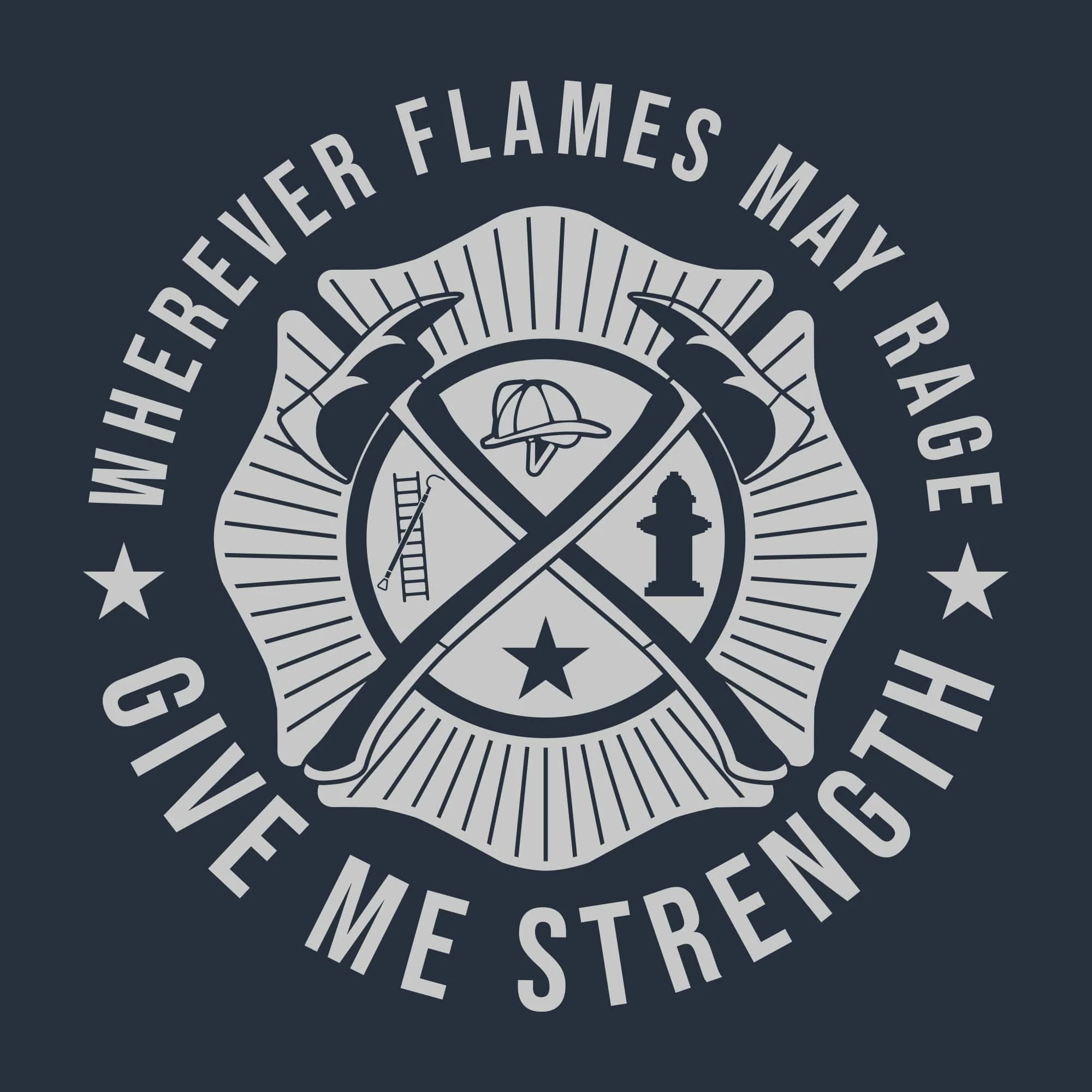 Wherever Flames May Rage T-Shirt - Navy 5 Wherever Flames May Rage T-Shirt - Navy - Image 3