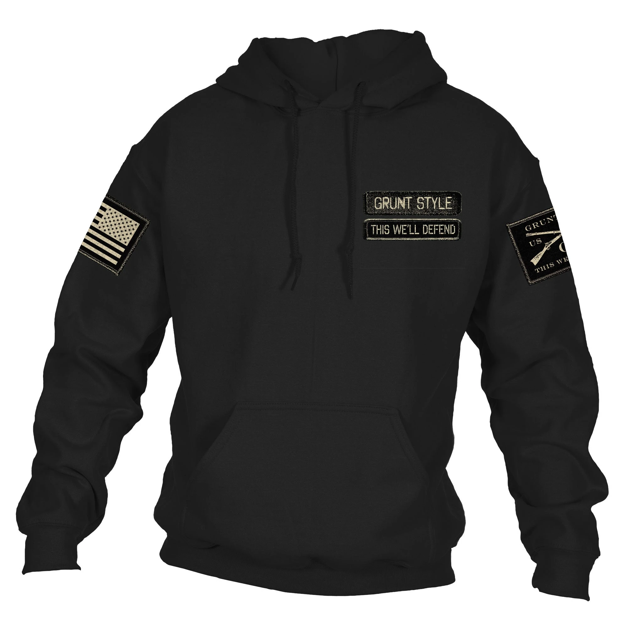 Name Tape Hoodie - Black 3 Name Tape Hoodie - Black