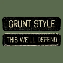 Name Tape Hoodie - Military Green -Daily Clothing Store GS5179 Grunt Style Name Tape Hoodie Military Green WEB READY FLB ART