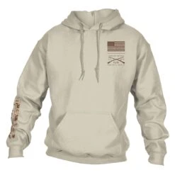 This We'll Defend Sleeve Hoodie - Desert Camo -Daily Clothing Store GS5194 ThisWe llDefendSleeveDesertCamoHoodie STANDARD WEB READYFront