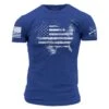 American Acid T-Shirt - Royal Blue -Daily Clothing Store GS5203 AmericanAcid Royal STANDARD WEB READY front