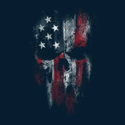American Reaper 2.0 T-Shirt - Midnight Navy -Daily Clothing Store GS5206 AmericanReaper2.0 MidnightNavy STANDARD WEB READY frontArt