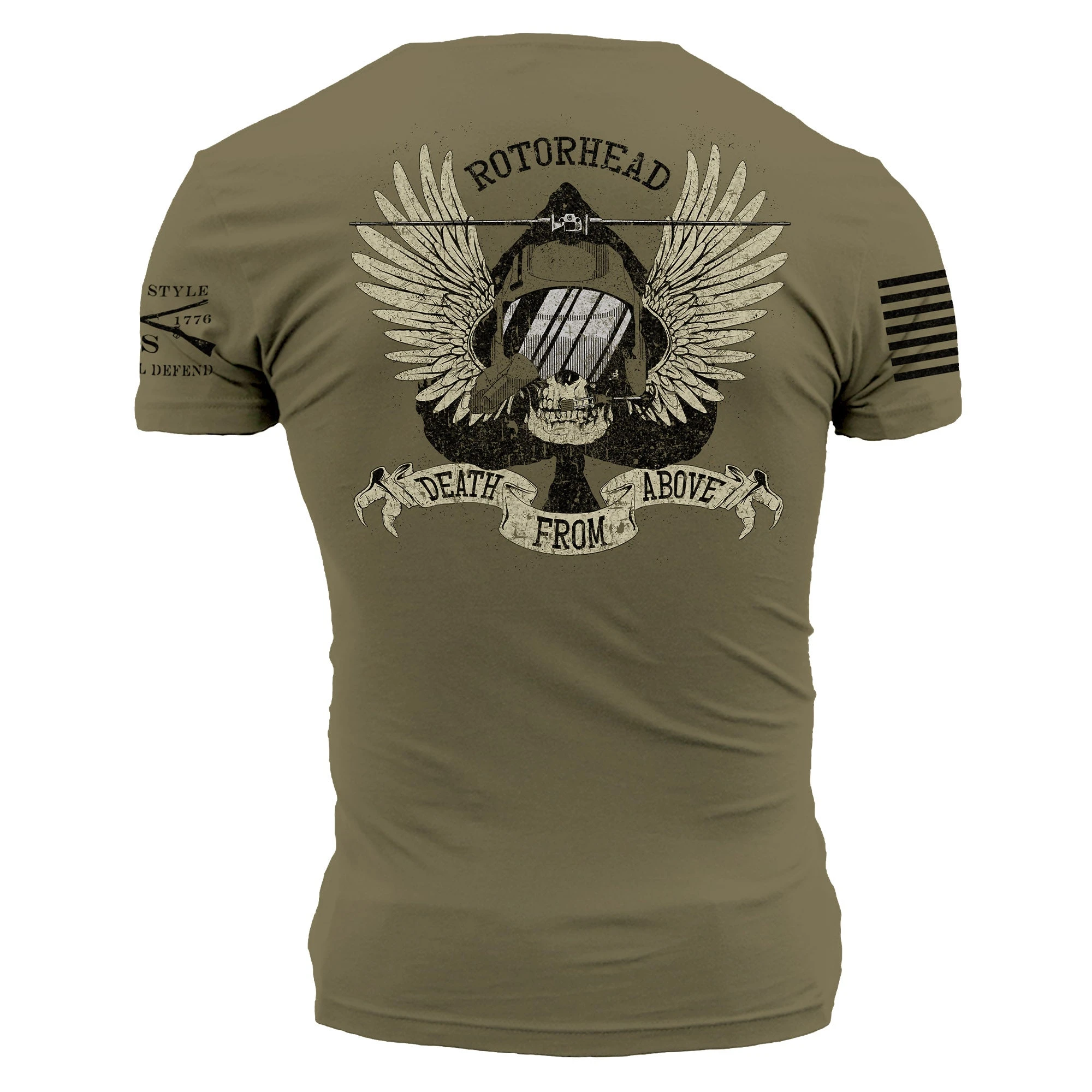 Death From Above T-Shirt - Military Green 5 Death From Above T-Shirt - Military Green - Image 3