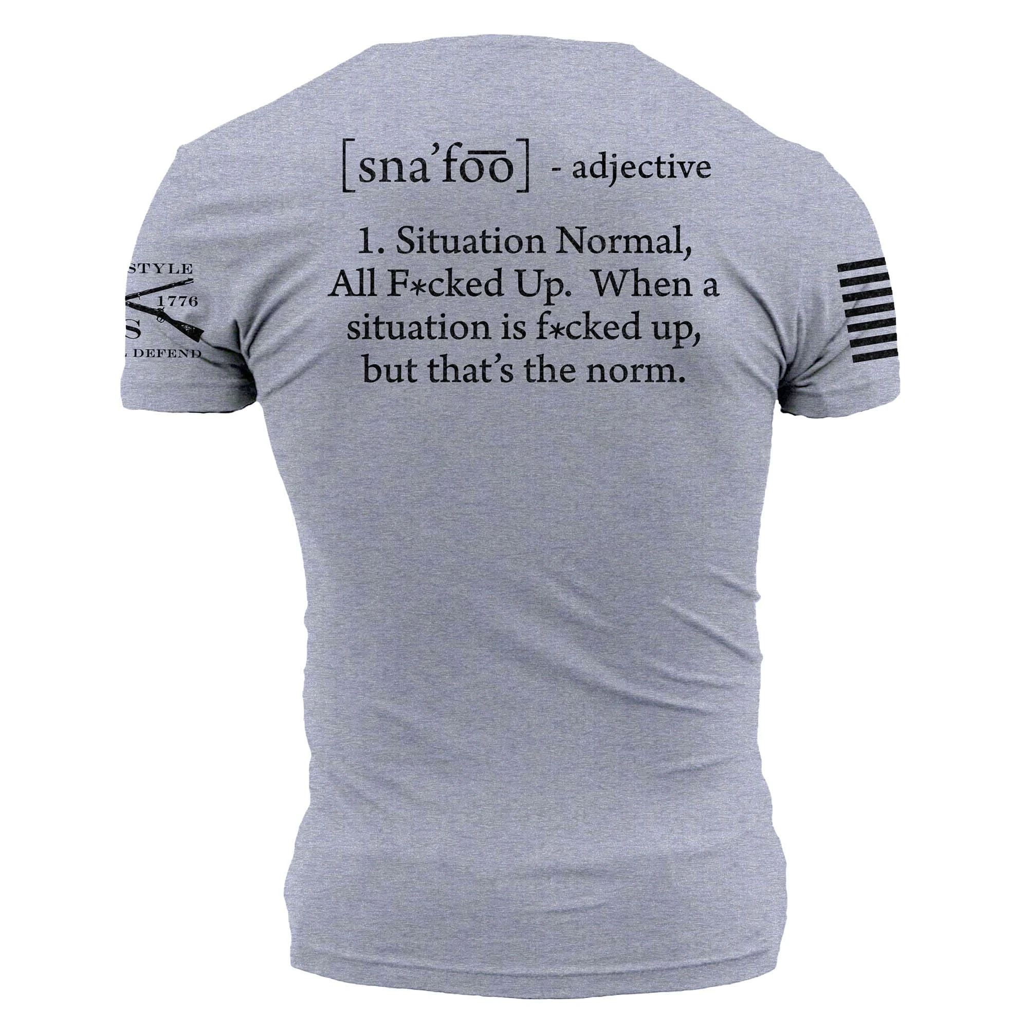 SNAFU T-Shirt - Heather Gray 13 SNAFU T-Shirt - Heather Gray - Image 11