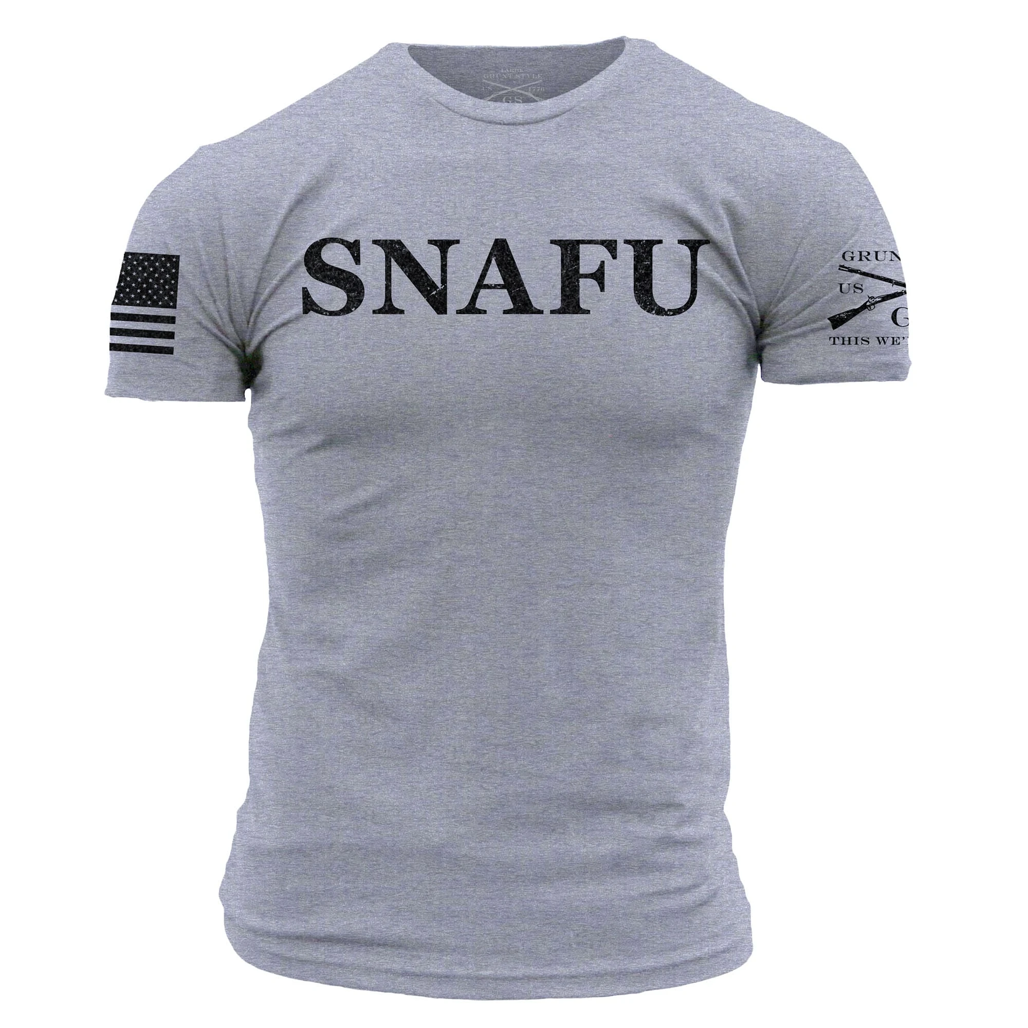 SNAFU T-Shirt - Heather Gray 12 SNAFU T-Shirt - Heather Gray - Image 10