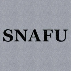 SNAFU T-Shirt - Heather Gray 21 SNAFU T-Shirt - Heather Gray -Daily Clothing Store GS5356 SNAFU HeatherGray STANDARD WEB READY frontART min