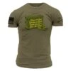Love Guns Poem T-Shirt - Military Green