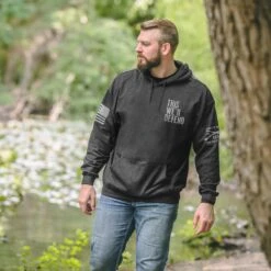 This We'll Defend Hoodie - Dark Heather -Daily Clothing Store GS5378 ThisWe llDefendHoodie DarkHeather 230601 0003