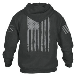 This We'll Defend Hoodie - Dark Heather -Daily Clothing Store GS5378 ThisWe llDefendHoodie DarkHeather STANDARD WEB READY back