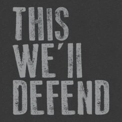This We'll Defend Hoodie - Dark Heather -Daily Clothing Store GS5378 ThisWe llDefendHoodie DarkHeather STANDARD WEB READY frontART