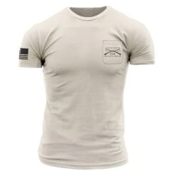 American Spartan Pocket T-Shirt - Sand -Daily Clothing Store GS5413 American Spartan Sand Pocket Tee front WEB READY