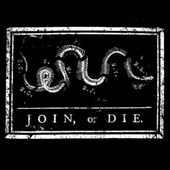 Join Or Die Pocket T-Shirt - Black Heather -Daily Clothing Store GS5414 JoinorDieBlackHeatherPocketTee WEB READY BackART
