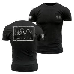 Join Or Die Pocket T-Shirt - Black Heather
