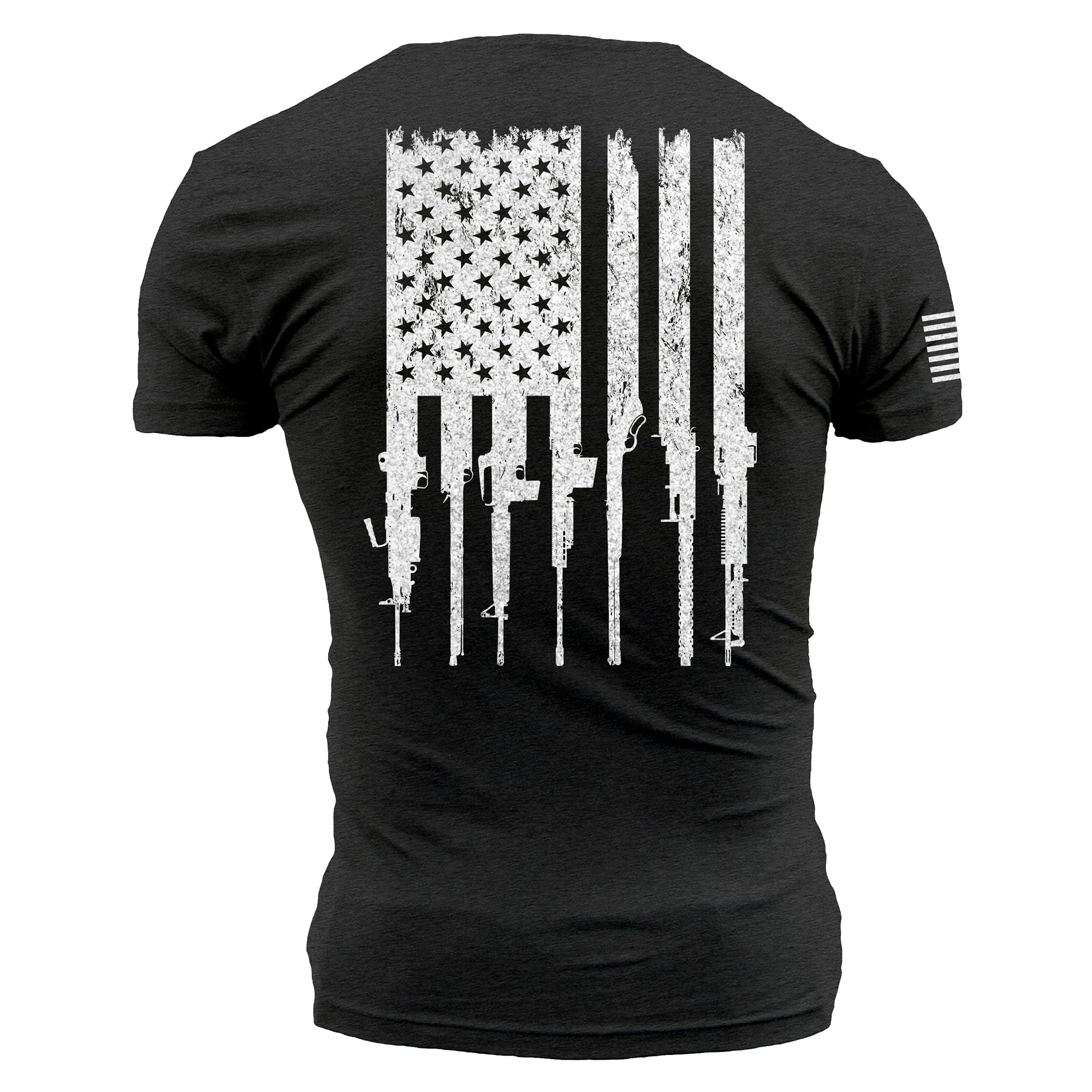Rifle Flag Pocket T-Shirt - Black Heather 8 Rifle Flag Pocket T-Shirt - Black Heather - Image 6