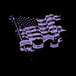 Women's Flag Salute T-Shirt - Black -Daily Clothing Store GS5423 Women sFlagSalute Black STANDARD WEB READY 2022backart