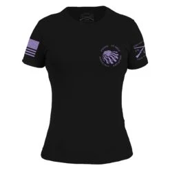Women's Flag Salute T-Shirt - Black -Daily Clothing Store GS5423 Women sFlagSalute Black STANDARD WEB READY 2022frt
