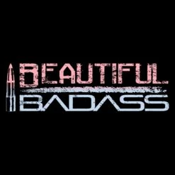 Women's Beautiful Badass Ombre T-Shirt- Black 11 Women's Beautiful Badass Ombre T-Shirt- Black -Daily Clothing Store GS5425 BeautifulBadassOmbre Black STANDARD WEB READY 2022FRONTART